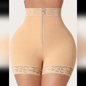 Butt Lifting Shapewear Body Shaper for Women Tummy Control Panty Zipper Closure